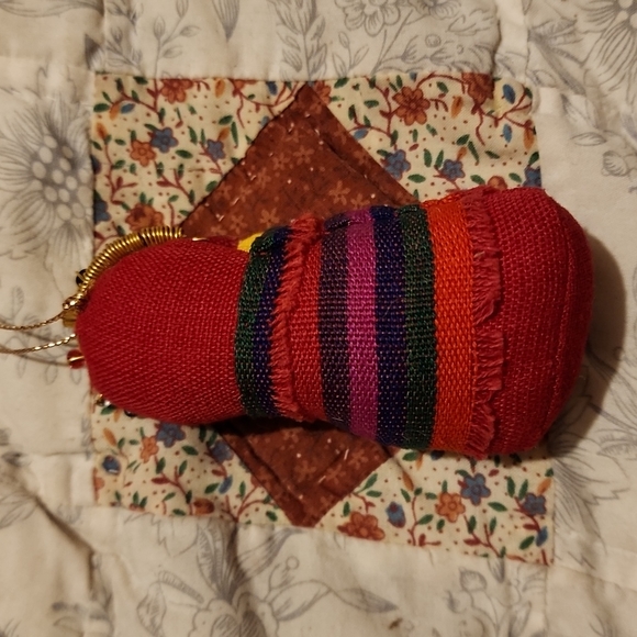 Mary and Jesus Cloth Fabric Ornament - Picture 3 of 3